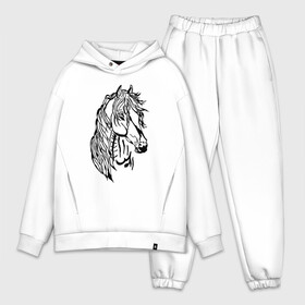 Мужской костюм хлопок OVERSIZE с принтом Конь Art в Новосибирске,  |  | black | casual | cowboy | horse | арт | голова | грива | дикие | единорог | жеребец | животные | звери | кобыла | ковбой | конь | краски | лошадка | лошадь | мерин | мустанг | парнокопытные | пегас | пони | рисунок