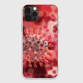Чехол для iPhone 12 Pro Max с принтом Коронавирус в Новосибирске, Силикон |  | абстрактно | абстрактные | абстрактный | абстракция | бактерии | бактерия | вирус | вирусный | вирусы | заражение | коронавирус | микроб | микробы | спора | споры | шип