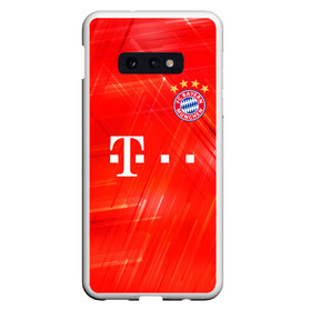 Чехол для Samsung S10E с принтом BAYERN MUNCHEN в Новосибирске, Силикон | Область печати: задняя сторона чехла, без боковых панелей | Тематика изображения на принте: fc | fc bayern munich | football | football club | sport | клуб германии | мюнхен | немецкий футбольный клуб | спорт | уефа | униформа | фирменные цвета | фк | футбол | футбольный клуб | футбольный клуб бавария