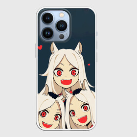 Чехол для iPhone 13 Pro с принтом Cerberus с сердечками Helltaker в Новосибирске,  |  | anime | azazel | hell | helltaker | justice | lucifer | malina | modeus | pandemonica | zdrada | ад | аниме | демон | демонесса | здрада | люцифер | малина | модеус | пандемоника | правосудие | хеллтейкер | хэлтейкер | цербер