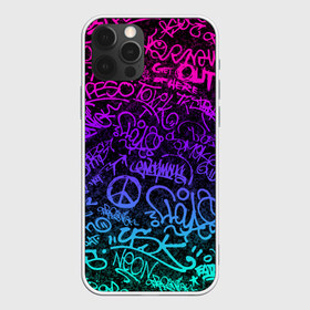 Чехол для iPhone 12 Pro Max с принтом Граффити Neon в Новосибирске, Силикон |  | blue | cyberpunk | drawing | graffiti | lettering | neon | paint | purple | text | брызги | граффити | киберпанк | краска | надписи | неон | рисунок | синий | текст | фиолетовый