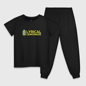 Детская пижама хлопок с принтом Lyrical Lemonade в Новосибирске, 100% хлопок |  брюки и футболка прямого кроя, без карманов, на брюках мягкая резинка на поясе и по низу штанин
 | Тематика изображения на принте: benet | bennett | cole | lemonade | lyrical | беннетт | коул | лемонад | лемонаде | лемонэйд | лимонад | лимонэйд | лирикал | лирикл