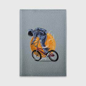 Обложка для автодокументов с принтом Космический велосипедист (Z) в Новосибирске, натуральная кожа |  размер 19,9*13 см; внутри 4 больших “конверта” для документов и один маленький отдел — туда идеально встанут права | bicycle | bicyclist | bike | biker | bmx | cycle | galaxy | moon | rider | space | stars | байкер | бмх | вело | велогонщик | велосепедист | велосипед | велоспорт | гонщик | космос | луна