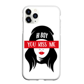 Чехол для iPhone 11 Pro Max матовый с принтом Дерзкая (Z) в Новосибирске, Силикон |  | Тематика изображения на принте: female | hi boy | бесстрашная женщина | дерзкая | крутой | подруге | поцелуй | поцелуй меня | привет | смелая | смелой