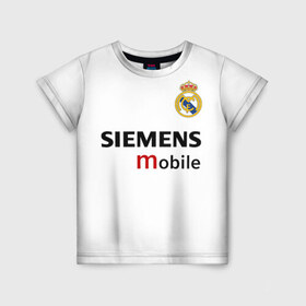 Детская футболка 3D с принтом Рауль Реал Мадрид в Новосибирске, 100% гипоаллергенный полиэфир | прямой крой, круглый вырез горловины, длина до линии бедер, чуть спущенное плечо, ткань немного тянется | Тематика изображения на принте: 7 | raul | real madrid | испанский футбольный клуб | ла лига | легенда реала | логотип реала | нападающий | номер 7 | рауль | реал мадрид | сименс мобайл | эмблема реала