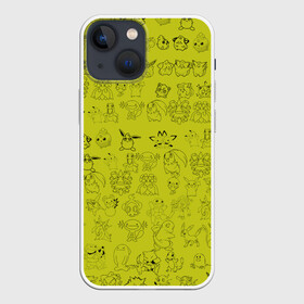 Чехол для iPhone 13 mini с принтом покемоны в Новосибирске,  |  | 2019 | detective pikachu | pikachu | pokemon | pokemon detective pikachu | pokemon go | pokmon | ryan reynolds | детектив пикачу | пикачу | покемон | покемоны | фильм