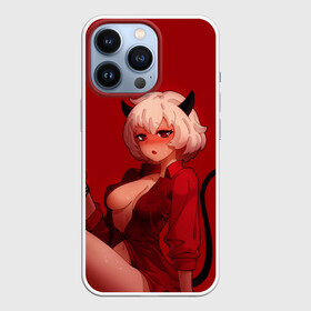 Чехол для iPhone 13 Pro с принтом HELLTAKER в Новосибирске,  |  | Тематика изображения на принте: anime | azazel | hell | helltaker | justice | lucifer | malina | modeus | pandemonica | zdrada | ад | аниме | демон | демонесса | здрада | люцифер | малина | модеус | пандемоника | правосудие | хеллтейкер | хэлтейкер | 