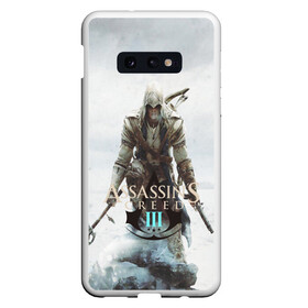 Чехол для Samsung S10E с принтом ASSASSIN`S CREED lll в Новосибирске, Силикон | Область печати: задняя сторона чехла, без боковых панелей | black flag | brotherhood | chronicles | creed | game | origins | revelations | rogue | syndicate | unity | valhalla | альтаир | ассасин | игры | кинжал | пираты