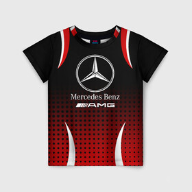 Детская футболка 3D с принтом Mercedes-Benz в Новосибирске, 100% гипоаллергенный полиэфир | прямой крой, круглый вырез горловины, длина до линии бедер, чуть спущенное плечо, ткань немного тянется | amg | mercedes | mercedes значок | mercedes лого | mercedes марка | амг | бенц | лого автомобиля | логотип мерседес | мерин | мерс | мерседес | мерседес бенз | мерседес лого | мерседес эмблема