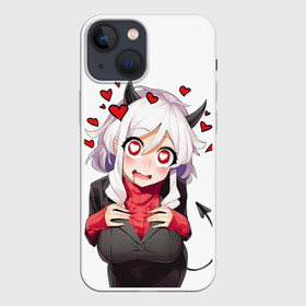 Чехол для iPhone 13 mini с принтом ХЕЛЛТЕЙКЕР в Новосибирске,  |  | anime | azazel | hell | helltaker | justice | lucifer | malina | modeus | pandemonica | zdrada | ад | аниме | демон | демонесса | здрада | люцифер | малина | модеус | пандемоника | правосудие | хеллтейкер | хэлтейкер | цербер