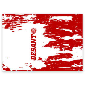 Поздравительная открытка с принтом Десант в Новосибирске, 100% бумага | плотность бумаги 280 г/м2, матовая, на обратной стороне линовка и место для марки
 | 2 августа | 23 февраля | армия | белая | вдв | вдвшник | воздушно | войска | герб | голубые береты | десант | десантник | десантные | десантура | за вдв | знак | красная | надпись | парашют | петлицы