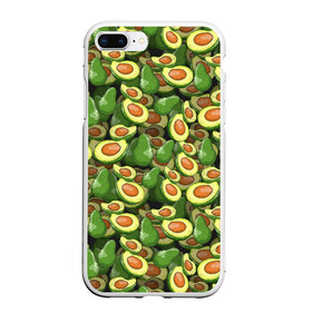 Чехол для iPhone 7Plus/8 Plus матовый с принтом avocado в Новосибирске, Силикон | Область печати: задняя сторона чехла, без боковых панелей | avocado | авокадо | веганство | вегетарианство | еда | зеленый | земля | зож | листья | овощи | позиция | природа | фрукты