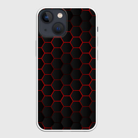 Чехол для iPhone 13 mini с принтом 3D black  red в Новосибирске,  |  | 3d кубики | 3д кубики | sport | абстракция | брызги | краска | кубики | линии | паттерн | спорт | спортивная | спортивный стиль | стиль | текстуры | тренировка | узор