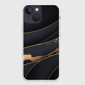 Чехол для iPhone 13 mini с принтом black gold в Новосибирске,  |  | 3d кубики | 3д кубики | sport | абстракция | брызги | краска | кубики | линии | паттерн | спорт | спортивная | спортивный стиль | стиль | текстуры | тренировка | узор