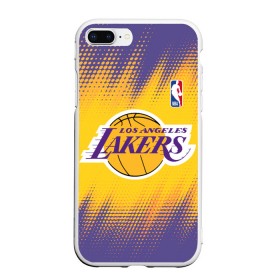 Чехол для iPhone 7Plus/8 Plus матовый с принтом Los Angeles Lakers в Новосибирске, Силикон | Область печати: задняя сторона чехла, без боковых панелей | Тематика изображения на принте: basketball | game | lakers | los angeles | los angeles lakers | nba | sport | баскетбол | игра | лейкерс | лос анджелес | лос анджелес лейкерс | нба | спорт