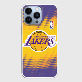 Чехол для iPhone 13 Pro с принтом Los Angeles Lakers в Новосибирске,  |  | basketball | game | lakers | los angeles | los angeles lakers | nba | sport | баскетбол | игра | лейкерс | лос анджелес | лос анджелес лейкерс | нба | спорт
