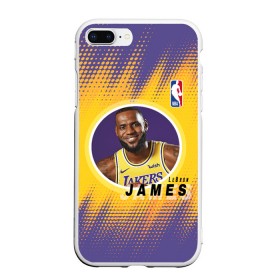 Чехол для iPhone 7Plus/8 Plus матовый с принтом LeBron James в Новосибирске, Силикон | Область печати: задняя сторона чехла, без боковых панелей | Тематика изображения на принте: basketball | game | james | lakers | lebron | lebron james | los angeles | los angeles lakers | nba | player | sport | баскетбол | баскетболист | джеймс | игра | игрок | леброн | леброн джеймс | лейкерс | лос анджелес | лос анджелес лейке