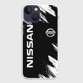 Чехол для iPhone 13 mini с принтом NISSAN в Новосибирске,  |  | nissan | авто | автомобиль | логотип | марка | машина | надпись | нисан | текстура