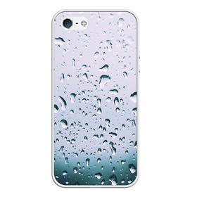 Чехол для iPhone 5/5S матовый с принтом Капли окно стекло дождь серо в Новосибирске, Силикон | Область печати: задняя сторона чехла, без боковых панелей | абстракция | блики | боке | брызги | вечер | вода | градиент | дача | дождь | капли | капли на стекле | лес | лето | мрачно | окно | природа | роса | свет | силуэты | симметрия | текстура | темный | фото