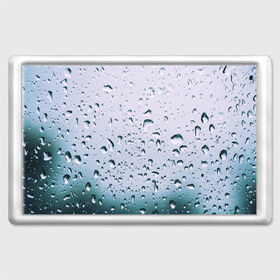 Магнит 45*70 с принтом Капли окно стекло дождь серо в Новосибирске, Пластик | Размер: 78*52 мм; Размер печати: 70*45 | абстракция | блики | боке | брызги | вечер | вода | градиент | дача | дождь | капли | капли на стекле | лес | лето | мрачно | окно | природа | роса | свет | силуэты | симметрия | текстура | темный | фото