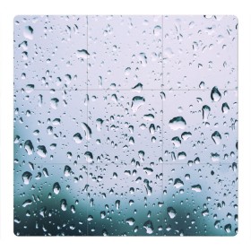 Магнитный плакат 3Х3 с принтом Капли окно стекло дождь серо в Новосибирске, Полимерный материал с магнитным слоем | 9 деталей размером 9*9 см | Тематика изображения на принте: абстракция | блики | боке | брызги | вечер | вода | градиент | дача | дождь | капли | капли на стекле | лес | лето | мрачно | окно | природа | роса | свет | силуэты | симметрия | текстура | темный | фото