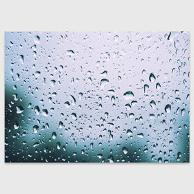 Поздравительная открытка с принтом Капли окно стекло дождь серо в Новосибирске, 100% бумага | плотность бумаги 280 г/м2, матовая, на обратной стороне линовка и место для марки
 | абстракция | блики | боке | брызги | вечер | вода | градиент | дача | дождь | капли | капли на стекле | лес | лето | мрачно | окно | природа | роса | свет | силуэты | симметрия | текстура | темный | фото