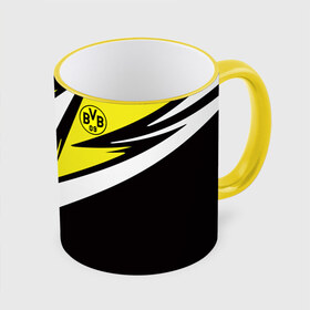 Кружка с принтом Borussia Dortmund в Новосибирске, керамика | ёмкость 330 мл | Тематика изображения на принте: borussia | dortmund | juventus | lfc | sport | спорт | фк | футбол
