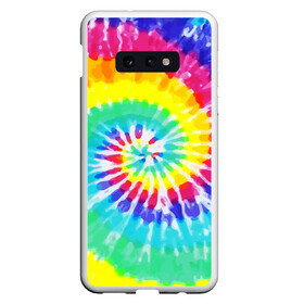 Чехол для Samsung S10E с принтом TIE-DYE СТЕНА в Новосибирске, Силикон | Область печати: задняя сторона чехла, без боковых панелей | abstract | abstraction | color | geometry | paitnt | psy | абстракция | геометрия | краски | неоновые | психоделика