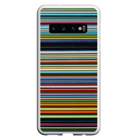 Чехол для Samsung Galaxy S10 с принтом РАзноцыетные линии полосы хаос в Новосибирске, Силикон | Область печати: задняя сторона чехла, без боковых панелей | Тематика изображения на принте: линии | полосатый | полосы | поперечный | разноцветный | разный | рисунок | ровные | хаотичный | цветной