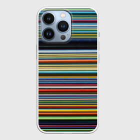 Чехол для iPhone 13 Pro с принтом РАзноцыетные линии полосы хаос в Новосибирске,  |  | линии | полосатый | полосы | поперечный | разноцветный | разный | рисунок | ровные | хаотичный | цветной