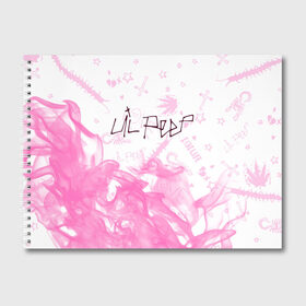Альбом для рисования с принтом LIL PEEP ЛИЛ ПИП в Новосибирске, 100% бумага
 | матовая бумага, плотность 200 мг. | beautiful | daddy | heart | life | lil | lilpeep | music | peep | rap | rapper | rip | tattoo | лил | лилпип | литл | лого | музыка | папочка | пип | рип | рожица | рэп | рэпер | рэперы | сердечко | сердце | символ | тату | татуировки