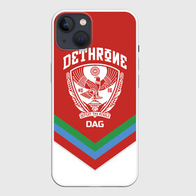 Чехол для iPhone 13 с принтом Дагестан в Новосибирске,  |  | coat of arms | dagestan | eagle | flag | mountains | north caucasus | republic | герб | горы | дагестан | орел | республика | северо кавказ | флаг