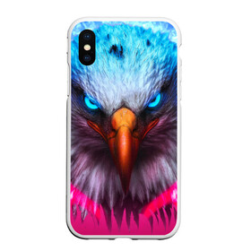 Чехол для iPhone XS Max матовый с принтом Взгляд орла (Eagle gaze) в Новосибирске, Силикон | Область печати: задняя сторона чехла, без боковых панелей | Тематика изображения на принте: альтаир | америка | белгород | беркут | взгляд | герб | глаз | глаза | гнездо | город | дальнозоркость | зоркость | клюв | крыло | крылья | лира | монета | монтана | небо | нос | ореол | орлов | перо | полёт