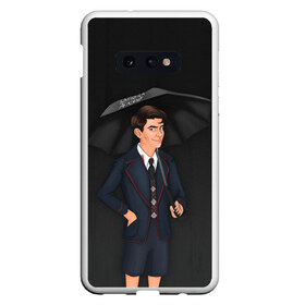 Чехол для Samsung S10E с принтом The umbrella academy в Новосибирске, Силикон | Область печати: задняя сторона чехла, без боковых панелей | dark horse comics | netflix | the umbrella academy | umbrella | академия амбрелла | белая скрипка | бен харгривз | комикс | комильфо | космобой | кракен | реджинальд харгривз | сеанс | слух