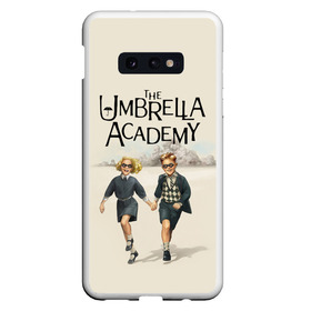 Чехол для Samsung S10E с принтом The umbrella academy в Новосибирске, Силикон | Область печати: задняя сторона чехла, без боковых панелей | dark horse comics | netflix | the umbrella academy | umbrella | академия амбрелла | белая скрипка | бен харгривз | комикс | комильфо | космобой | кракен | реджинальд харгривз | сеанс | слух