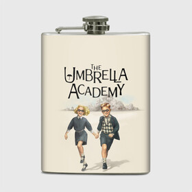 Фляга с принтом The umbrella academy в Новосибирске, металлический корпус | емкость 0,22 л, размер 125 х 94 мм. Виниловая наклейка запечатывается полностью | Тематика изображения на принте: dark horse comics | netflix | the umbrella academy | umbrella | академия амбрелла | белая скрипка | бен харгривз | комикс | комильфо | космобой | кракен | реджинальд харгривз | сеанс | слух