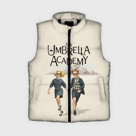 Женский жилет утепленный 3D с принтом The umbrella academy в Новосибирске,  |  | dark horse comics | netflix | the umbrella academy | umbrella | академия амбрелла | белая скрипка | бен харгривз | комикс | комильфо | космобой | кракен | реджинальд харгривз | сеанс | слух