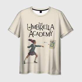 Мужская футболка 3D с принтом The umbrella academy в Новосибирске, 100% полиэфир | прямой крой, круглый вырез горловины, длина до линии бедер | dark horse comics | netflix | the umbrella academy | umbrella | академия амбрелла | белая скрипка | бен харгривз | комикс | комильфо | космобой | кракен | реджинальд харгривз | сеанс | слух