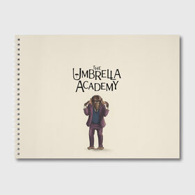 Альбом для рисования с принтом The umbrella academy в Новосибирске, 100% бумага
 | матовая бумага, плотность 200 мг. | dark horse comics | netflix | the umbrella academy | umbrella | академия амбрелла | белая скрипка | бен харгривз | комикс | комильфо | космобой | кракен | реджинальд харгривз | сеанс | слух