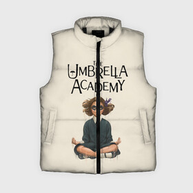 Женский жилет утепленный 3D с принтом The umbrella academy в Новосибирске,  |  | dark horse comics | netflix | the umbrella academy | umbrella | академия амбрелла | белая скрипка | бен харгривз | комикс | комильфо | космобой | кракен | реджинальд харгривз | сеанс | слух