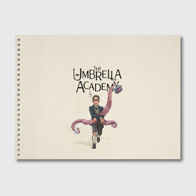 Альбом для рисования с принтом The umbrella academy в Новосибирске, 100% бумага
 | матовая бумага, плотность 200 мг. | dark horse comics | netflix | the umbrella academy | umbrella | академия амбрелла | белая скрипка | бен харгривз | комикс | комильфо | космобой | кракен | реджинальд харгривз | сеанс | слух