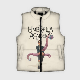 Женский жилет утепленный 3D с принтом The umbrella academy в Новосибирске,  |  | dark horse comics | netflix | the umbrella academy | umbrella | академия амбрелла | белая скрипка | бен харгривз | комикс | комильфо | космобой | кракен | реджинальд харгривз | сеанс | слух