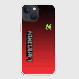 Чехол для iPhone 13 mini с принтом MINECRAFT GRADIENT(S) в Новосибирске,  |  | craft | creeper | dungeon | dungeons | earth | game | logo | mine | minecraft | minecraft dungeons | mobile | online | дунгеонс | земля | зомби | игра | крипер | лого | майкрафт | майнкрафт | онлайн | подземелье