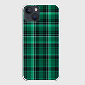 Чехол для iPhone 13 с принтом The Gentlemen Green в Новосибирске,  |  | boys | cell | gentlmen | pattern | боевик | гайричи | геометрия | джентельмены | джентльмен | квадраты | клетка | клетчатый | комедия | криминал | линии | мужские | пацанские | полоска | полосы | текстура | узор