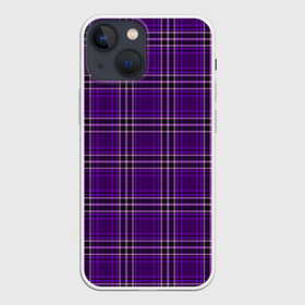 Чехол для iPhone 13 mini с принтом The Gentlemen Violet в Новосибирске,  |  | boys | cell | gentlmen | pattern | боевик | гайричи | геометрия | джентельмены | джентльмен | квадраты | клетка | клетчатый | комедия | криминал | линии | мужские | пацанские | полоска | полосы | текстура | узор