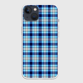 Чехол для iPhone 13 с принтом The Gentlemen Blue в Новосибирске,  |  | boys | cell | gentlmen | pattern | боевик | гайричи | геометрия | джентельмены | джентльмен | квадраты | клетка | клетчатый | комедия | криминал | линии | мужские | пацанские | полоска | полосы | текстура | узор