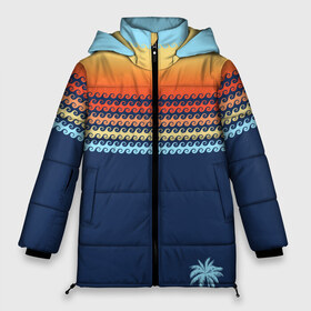 Женская зимняя куртка 3D с принтом Летние волны и пальма в Новосибирске, верх — 100% полиэстер; подкладка — 100% полиэстер; утеплитель — 100% полиэстер | длина ниже бедра, силуэт Оверсайз. Есть воротник-стойка, отстегивающийся капюшон и ветрозащитная планка. 

Боковые карманы с листочкой на кнопках и внутренний карман на молнии | август | вода | дача | деревня | жара | загар | зелень | зной | июль | июнь | каллиграфия | каникулы | купальник | купание | курорт | луг | море | мороженое | отдых | отпуск | песок | пляж | радость | сезон