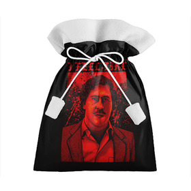 Подарочный 3D мешок с принтом Пабло (I feel Like Escobar) в Новосибирске, 100% полиэстер | Размер: 29*39 см | Тематика изображения на принте: барон | вещество | власть | глюк | дурман | зависимость | игла | кайф | кофеин | любовь | мак | морф | пабло | флекс | хайп
