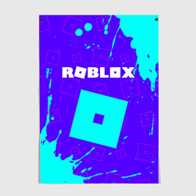 Постер с принтом ROBLOX / РОБЛОКС в Новосибирске, 100% бумага
 | бумага, плотность 150 мг. Матовая, но за счет высокого коэффициента гладкости имеет небольшой блеск и дает на свету блики, но в отличии от глянцевой бумаги не покрыта лаком | blocks | blox | game | games | logo | minecraft | mobile | online | roblocks | roblox | robux | studio | блоки | игра | игры | квадрат | квадратик | кщидщч | лого | логотип | майнкрафт | онлайн | роблокс | робукс | символ | символы | студия
