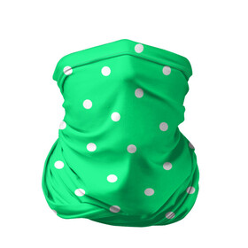 Бандана-труба 3D с принтом Горошек на зеленом в Новосибирске, 100% полиэстер, ткань с особыми свойствами — Activecool | плотность 150‒180 г/м2; хорошо тянется, но сохраняет форму | baby | casual | girl | green | pattern | геометрия | горох | горошек | девушкам | детские | зелень | круги | круглый | кружочки | летние | лето | листья | многоточие | мятный | нежные | орнамент | пастельные | паттерн